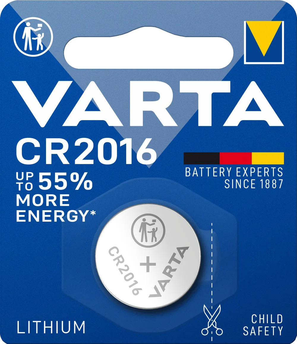 VARTA LITHIUM Coin CR2016 Blister 1