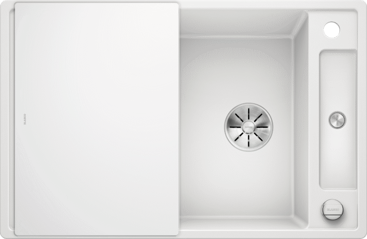 Blanco AXIA III 45 S mit Glas-Schneidbrett weiß