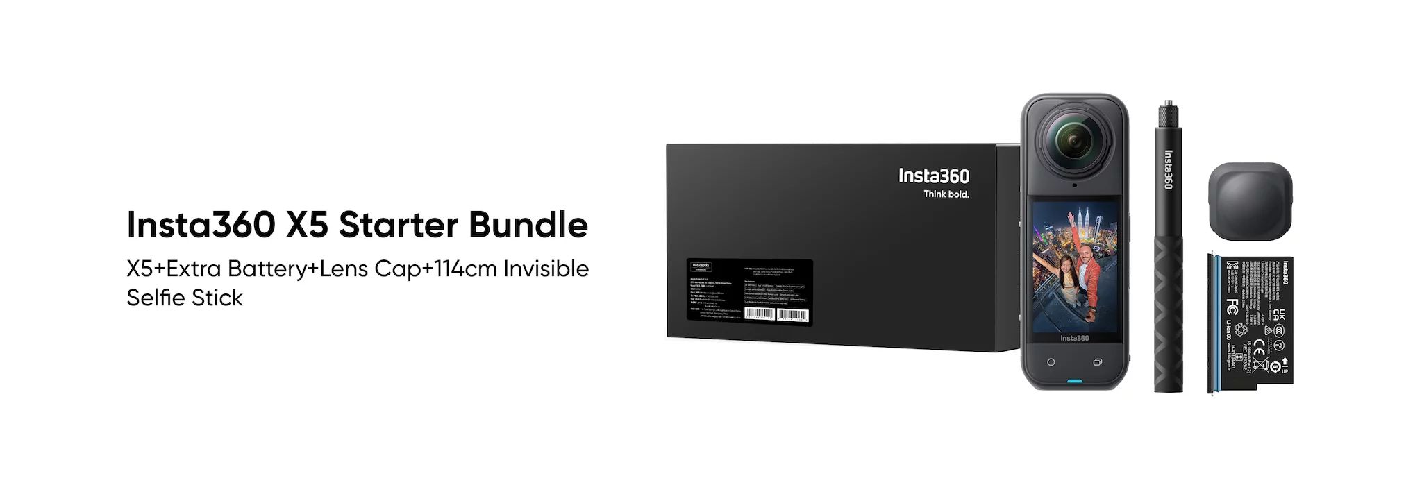 Insta360 X5 Starter Bundle 360° Action-Kamera Set