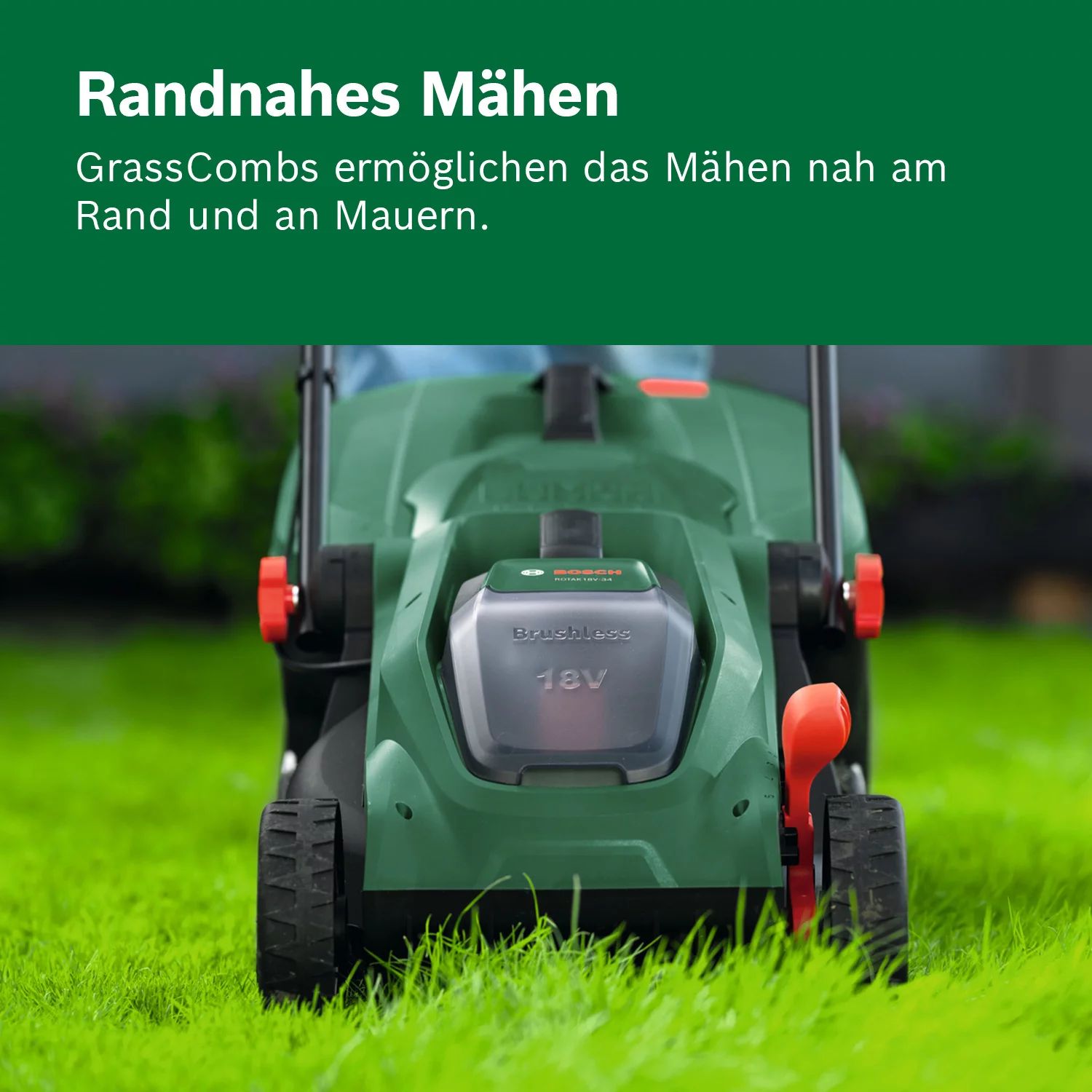 Bosch Rotak 18V-34 Akku-Rasenmäher solo