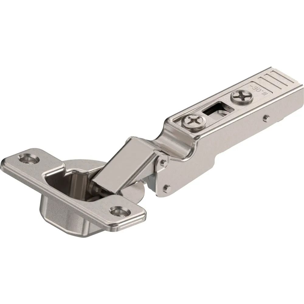 BLUM CLIP top Winkelscharnier -30° III, max. aufschlagend ohne Feder, Schrauben