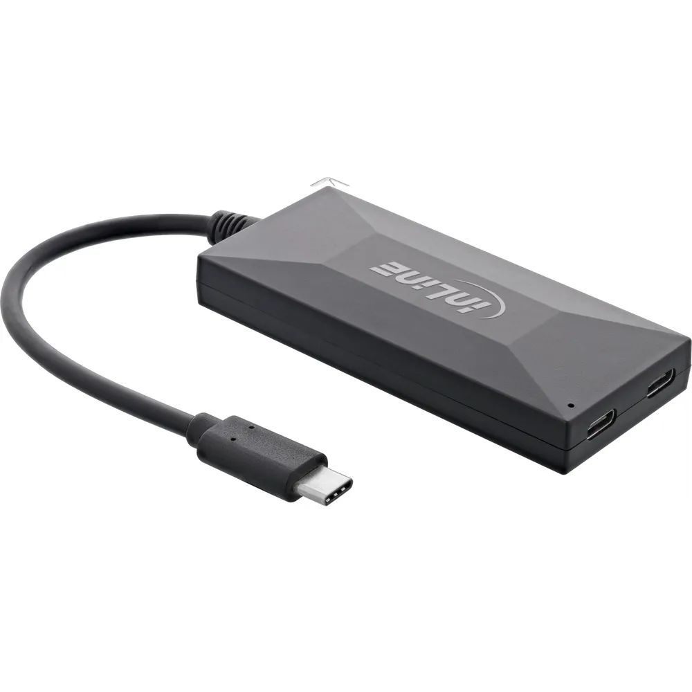 InLine USB 3.2 Gen.1 Hub - USB-C zu 2x USB-C & 3x USB-A - mit Netzteil