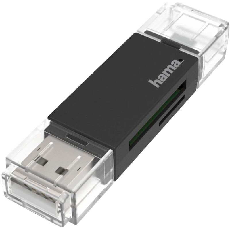 Hama 200130 USB-OTG-Kartenl., SD/mSD, USB 2.0