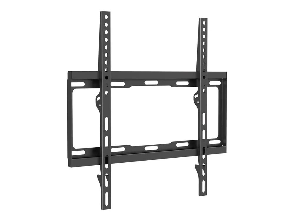 Equip Befestigungskit (Wandmontagehalterung) - für Flachbildschirm - kaltgewalzter Stahl - Schwarz - Bildschirmgröße: 81-140 cm (32"-55")