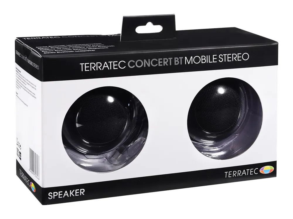 TerraTec CONCERT BT MOBILE STEREO - Lautsprecher - tragbar - kabellos - Bluetooth - 3 Watt (Gesamt)