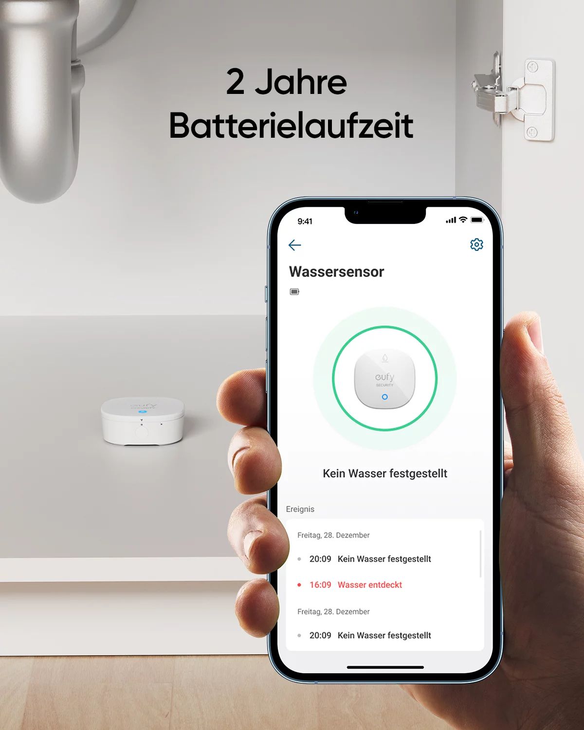 Anker eufy Wasser‑ und Frostmelder