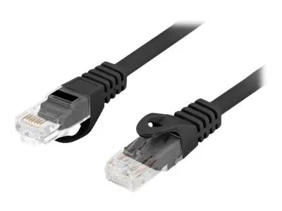 Lanberg PATCHCORD CAT.6 UTP LSZH CU 1M SCHWARZ FLUKE ZERTIFI - Netzwerk - CAT 6 (PCU6-10CU-0100-BK) - Netzwerk - CAT 6