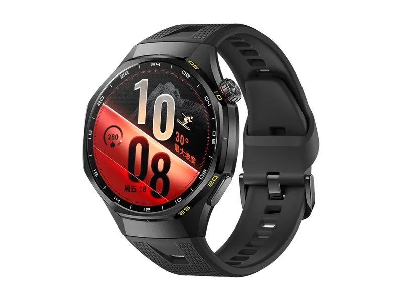Huawei Watch GT 7 Pro - Titanlegierung - intelligente Uhr mit Riemen - Flouroelastomer - schwarz - Handgelenkgröße: 140-210 mm - Anzeige 3.7 cm (1.47")