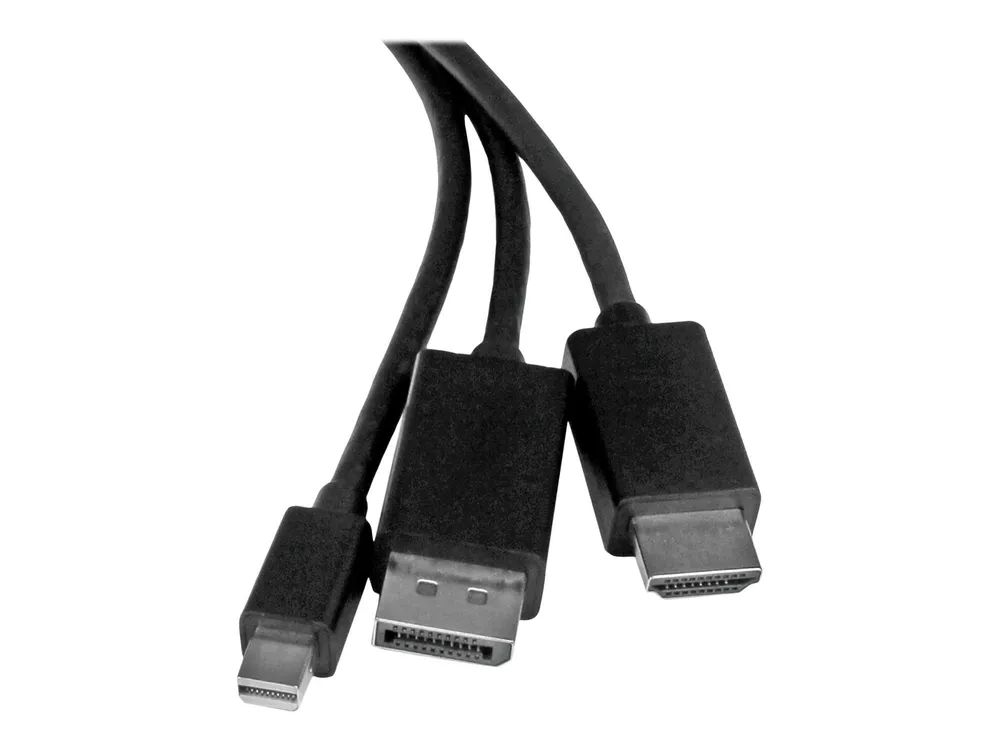 StarTech.com Startech 2m HDMI, DisplayPort oder Mini DisplayPort auf HDMI Konverter Kabel - HDMI, DP oder Mini DP zu HDMI Adapterkabel - Videoadapter - HDMI, DisplayPort, Mini DisplayPort männlich zu HDMI, Mikro-USB Typ B (nur Strom)