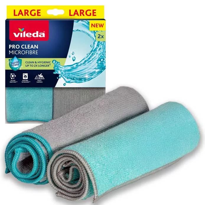 VILEDA Mikrofaser-Tuch PROCLEAN, 2er-Pack