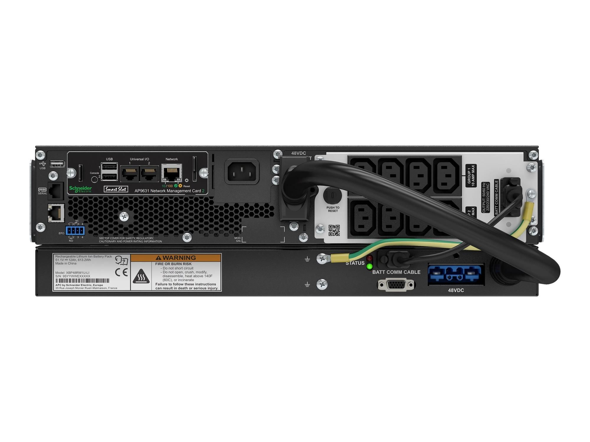 APC Smart-UPS On-Line Li-Ion 1500VA - USV (in Rack montierbar/extern)