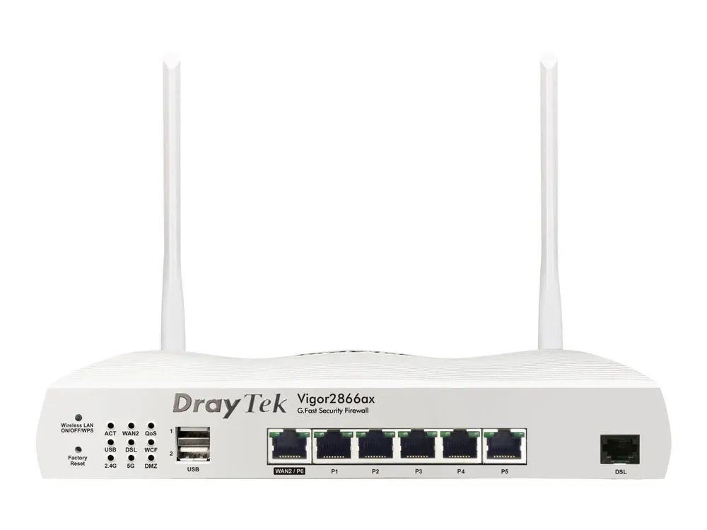 Draytek Vigor 2866ax - Wireless Router - DSL-Modem Switch mit 6 Ports