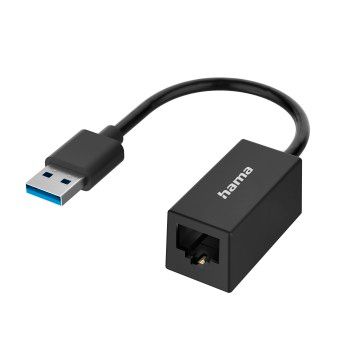 Hama Netzwerk-Adapter, USB-Stecker - LAN/Ethernet-Buchse, Gigabit Ethernet