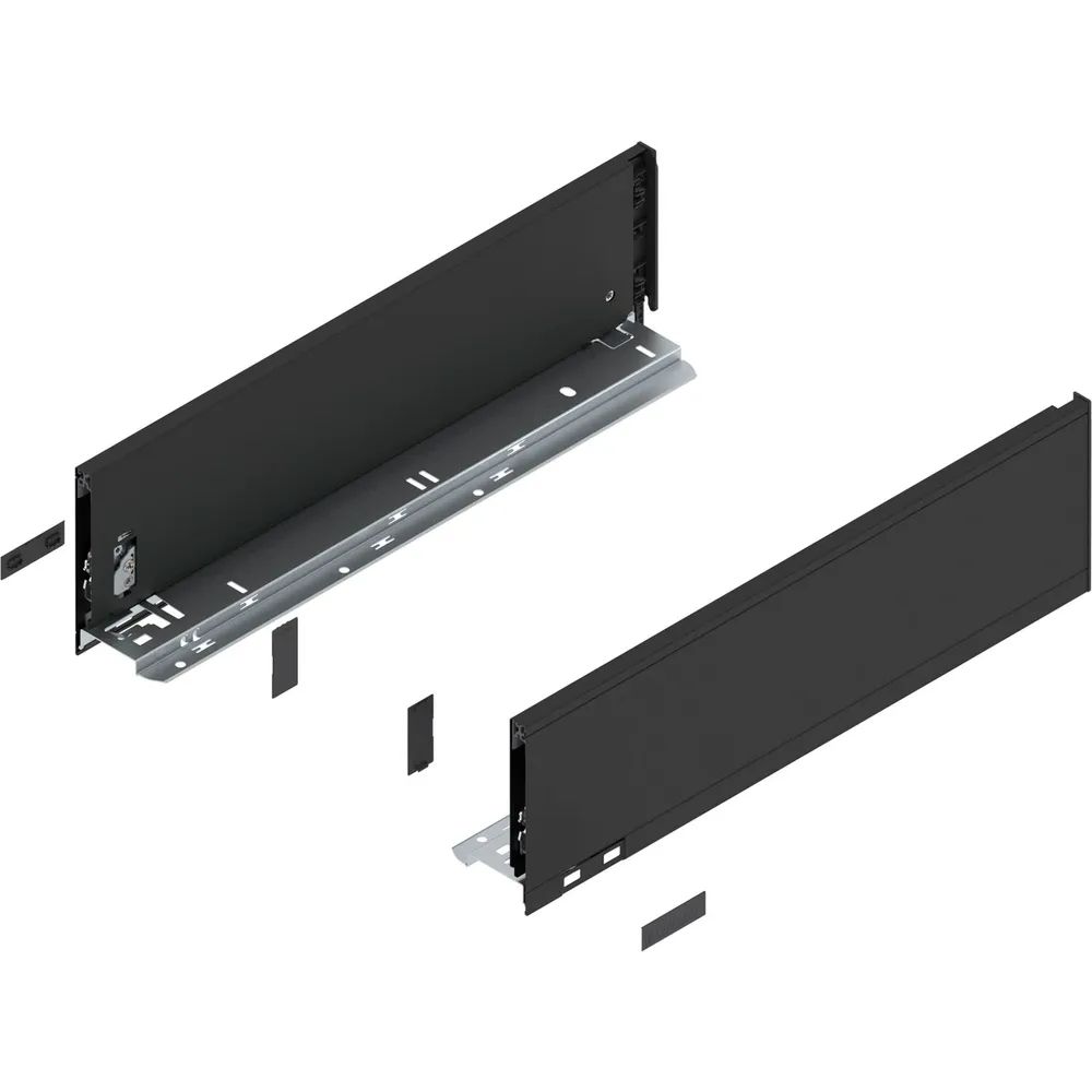 BLUM LEGRABOX pure Zarge Höhe K, NL 450, Carbonschwarz-matt