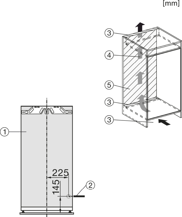 Miele K 7344 D Einbau-Kühlschrank