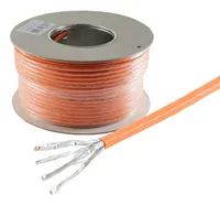 S/CONN maximum connectivity Netzwerkkabel LAN Verlegekabel Cat 7 S/FTP PIMF Halogenfrei orange 100 - Verlegekabel - Netzwerk