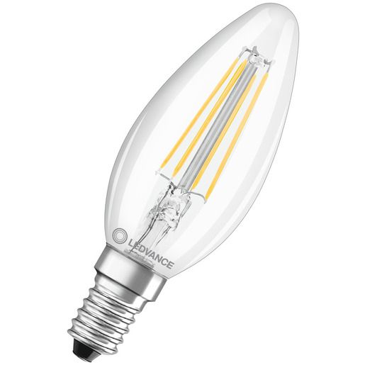 Ledvance LED KERZE 4,2W 927 E14 DIM CL / LEDVAN LED CLASSIC B CRI97 4099854065590