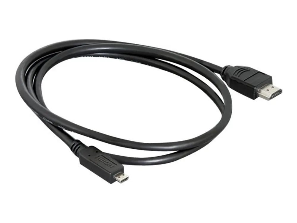 Delock HDMI-Kabel mit Ethernet - HDMI männlich zu 19 pin micro HDMI Type D männlich