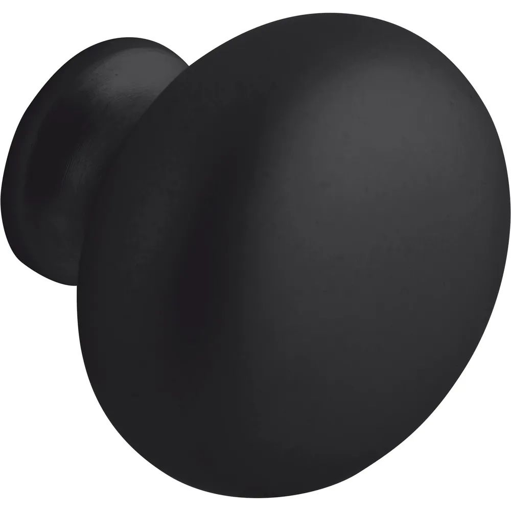 Siro Knopf Comprido ø 32 mm, Tiefe 26,5 mm, ZN schwarz matt