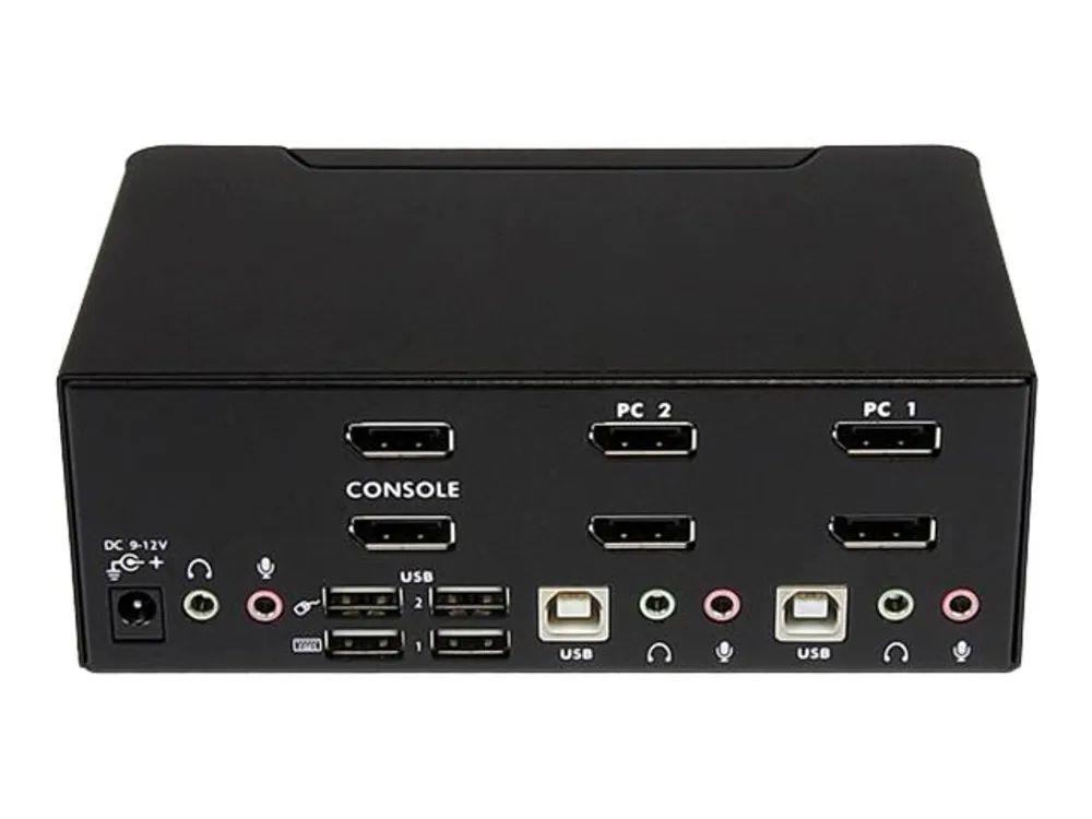 StarTech.com 2 Port DisplayPort Dual Monitor KVM Switch