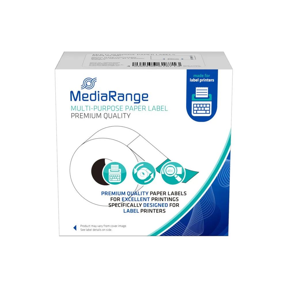 Media Range MediaRange Universal Papieretiketten 41x89mm 11356 300 Stk. schwarz auf weiß