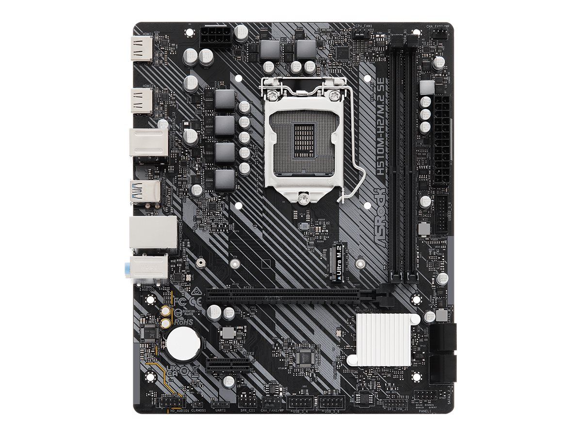 ASRock H510M-H2/M.2 SE - Motherboard - micro ATX - LGA1200-Sockel - H510 Chipsatz - USB 3.2 Gen 1 - Gigabit LAN - Onboard-Grafik (CPU erforderlich)
