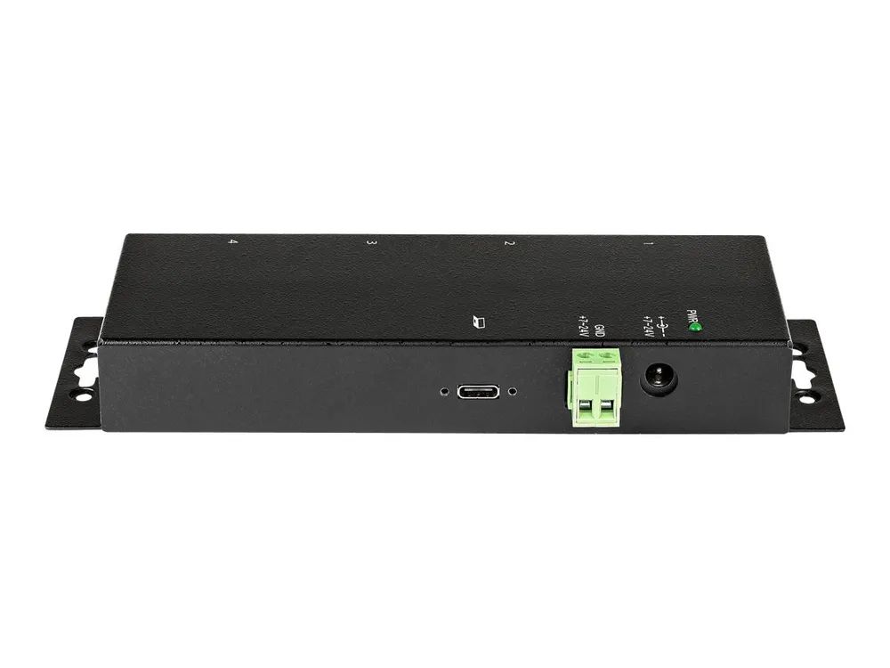 StarTech.com 4 Port USB-C Hub 10 Gbit/s -Metall Industrieller USB-C Hub - 2x USB-C & 2x USB-A - ESD Überspannungsschutz - USB-C oder USB-A Host - Eigenstromversorgung USB 3.1 G2 Typ-C (HB31C2A2CME)