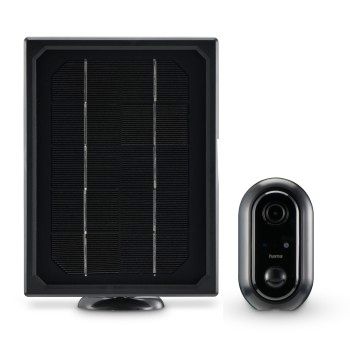 Hama Überwachungskamera, WLAN-Kamera outdoor, Akku, Solar, Aufzeichnung, 1080p