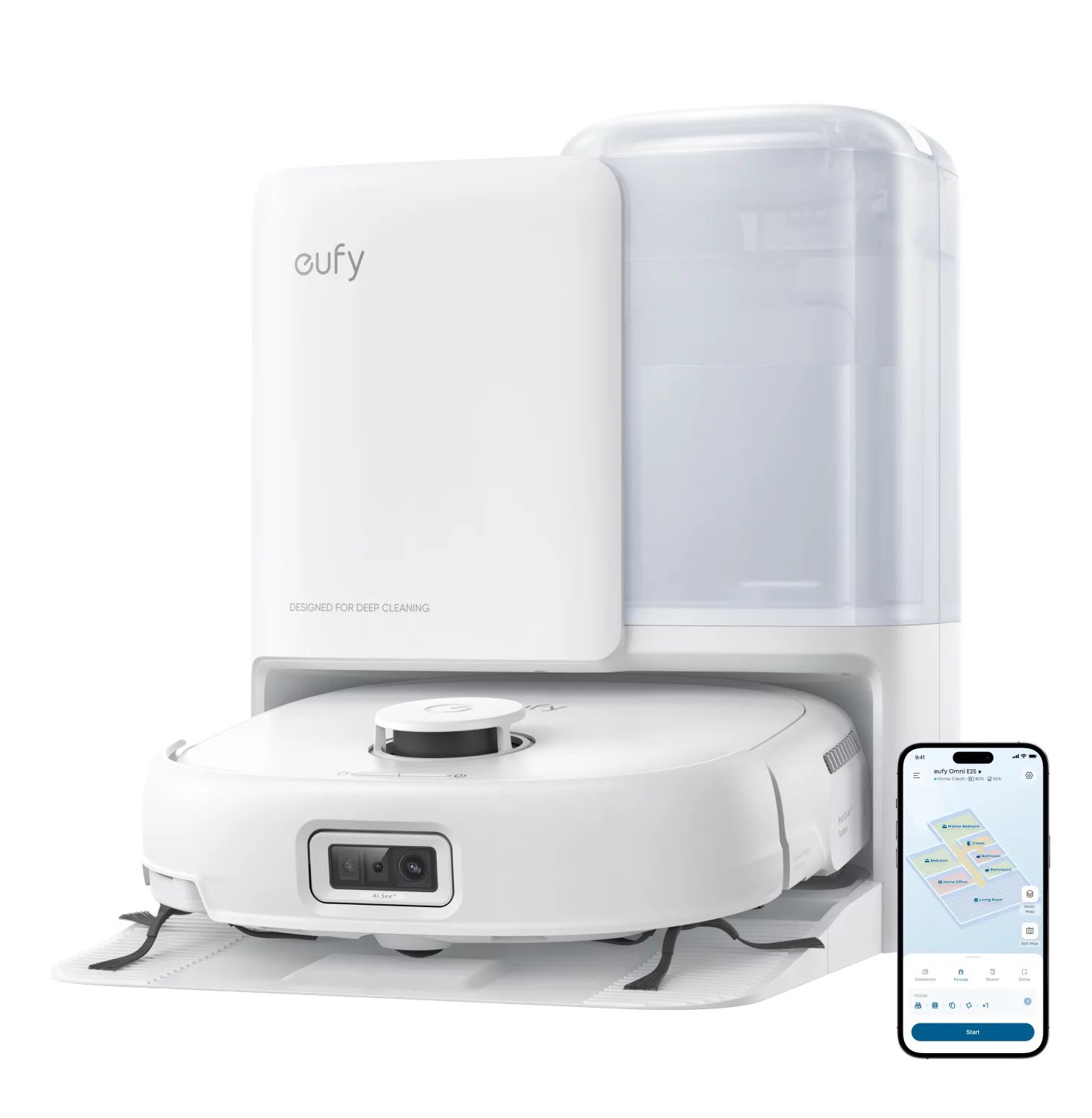 eufy Saug- und Wischroboter Omni E25 (weiß)