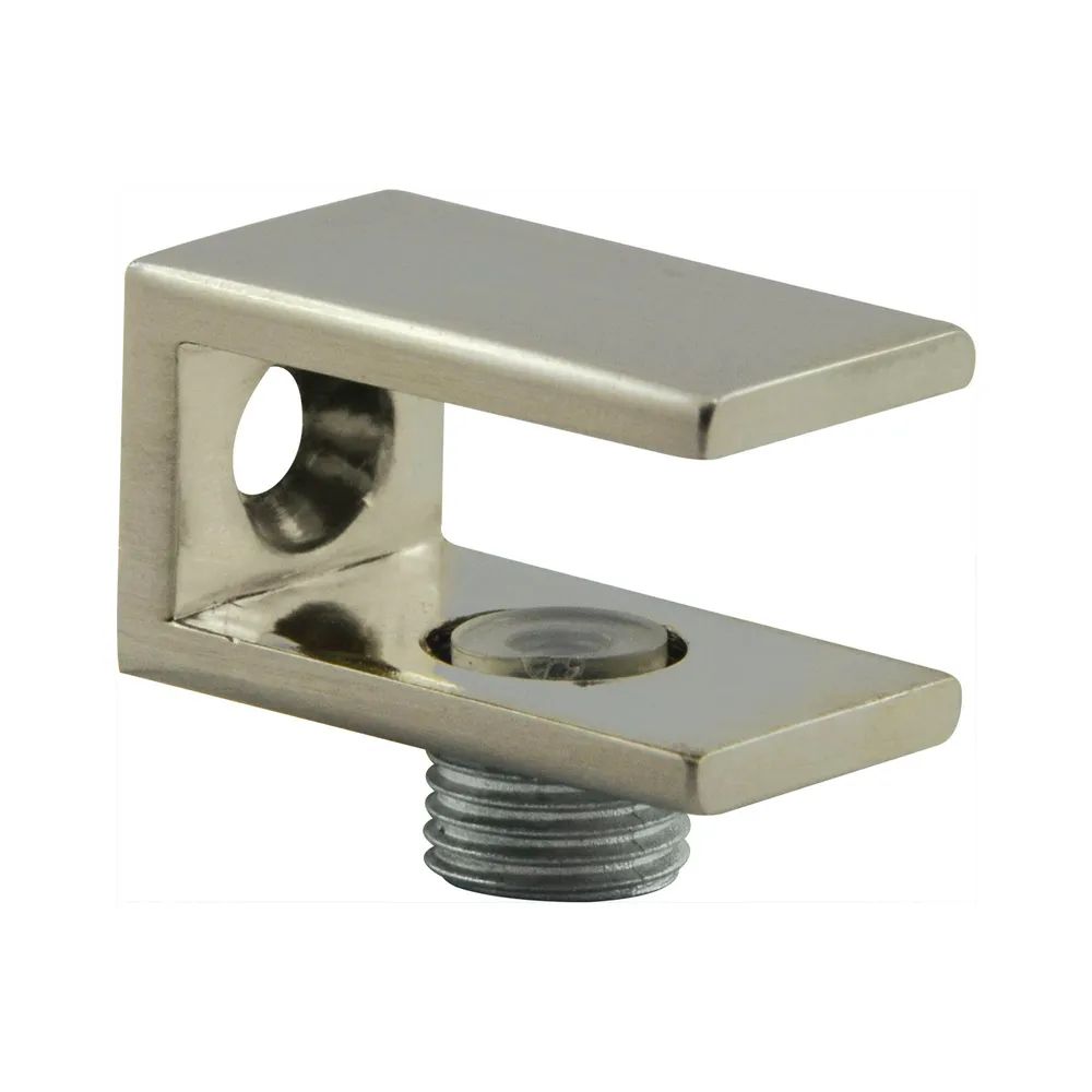 FONSEGRIVE Glastablar-Klemmträger Perugia, Glas 6-10 mm, Zamak Edelstahl Effekt