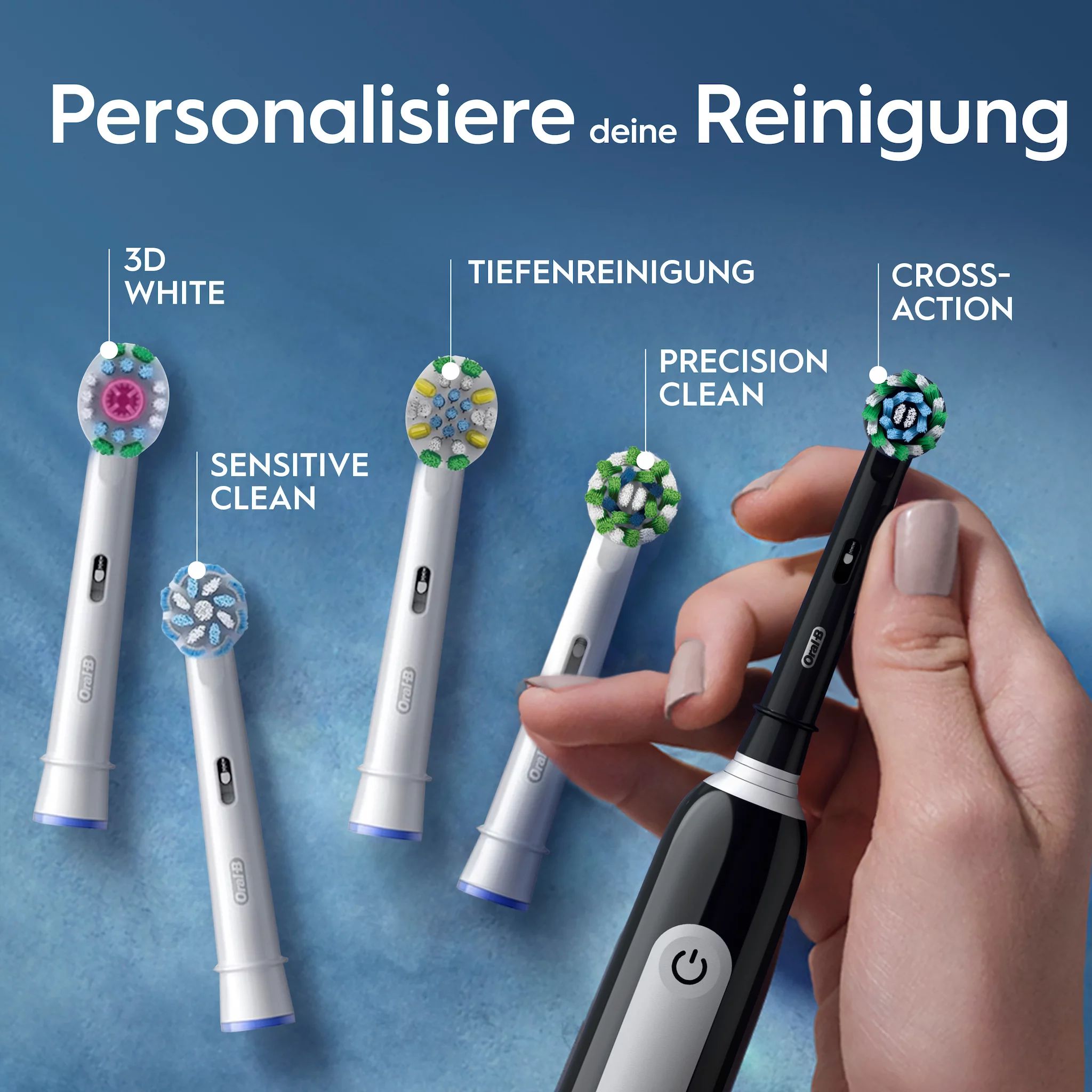 Oral-B Pro 1 Cross Action Pink mit Reiseetui