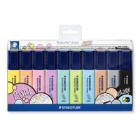STAEDTLER 364 C - 10 Stück(e) - Schwarz - Braun - Hellblau - Hellgrau - Limette - Minze - Pfirsich - Pink - Violett - Gelb - Meißel - Polypropylen (PP) - 1 mm - 5 mm