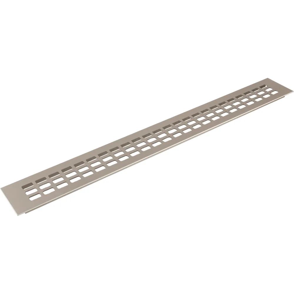 Schösswender Werke Gesellschaft m.b.H. Lüftungsgitter 500 x 60 mm Aluminium/Titan Edelstahl-Effekt
