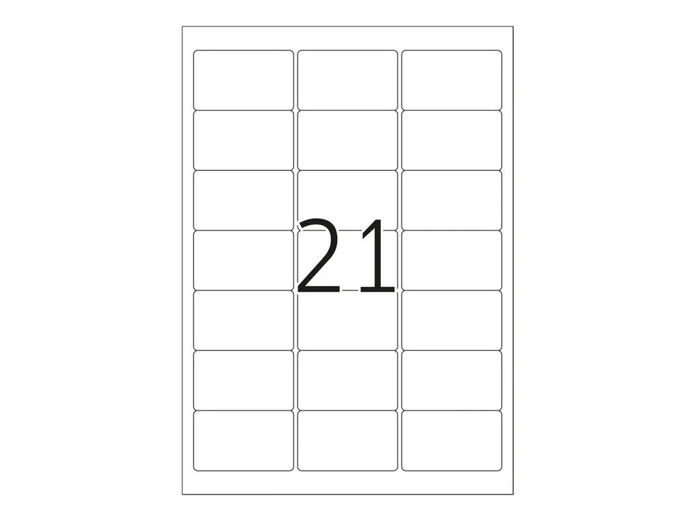HERMA Special - Matt - selbstklebend - durchsichtig - 63.5 x 38.1 mm 525 Etikett(en) (25 Bogen x 21)