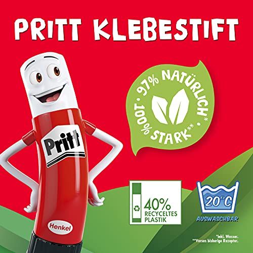 Henkel Pritt Klebestift, transparent, Banderole, 4x22g