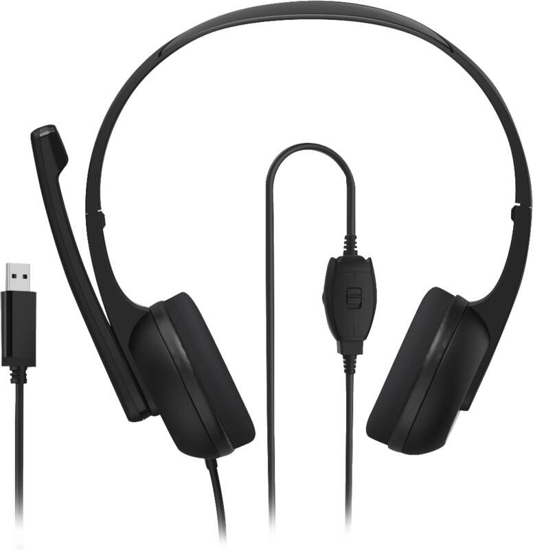 Hama Kopfbügel-Headset 139934 PC-Office-Headset HS-USB250 V2