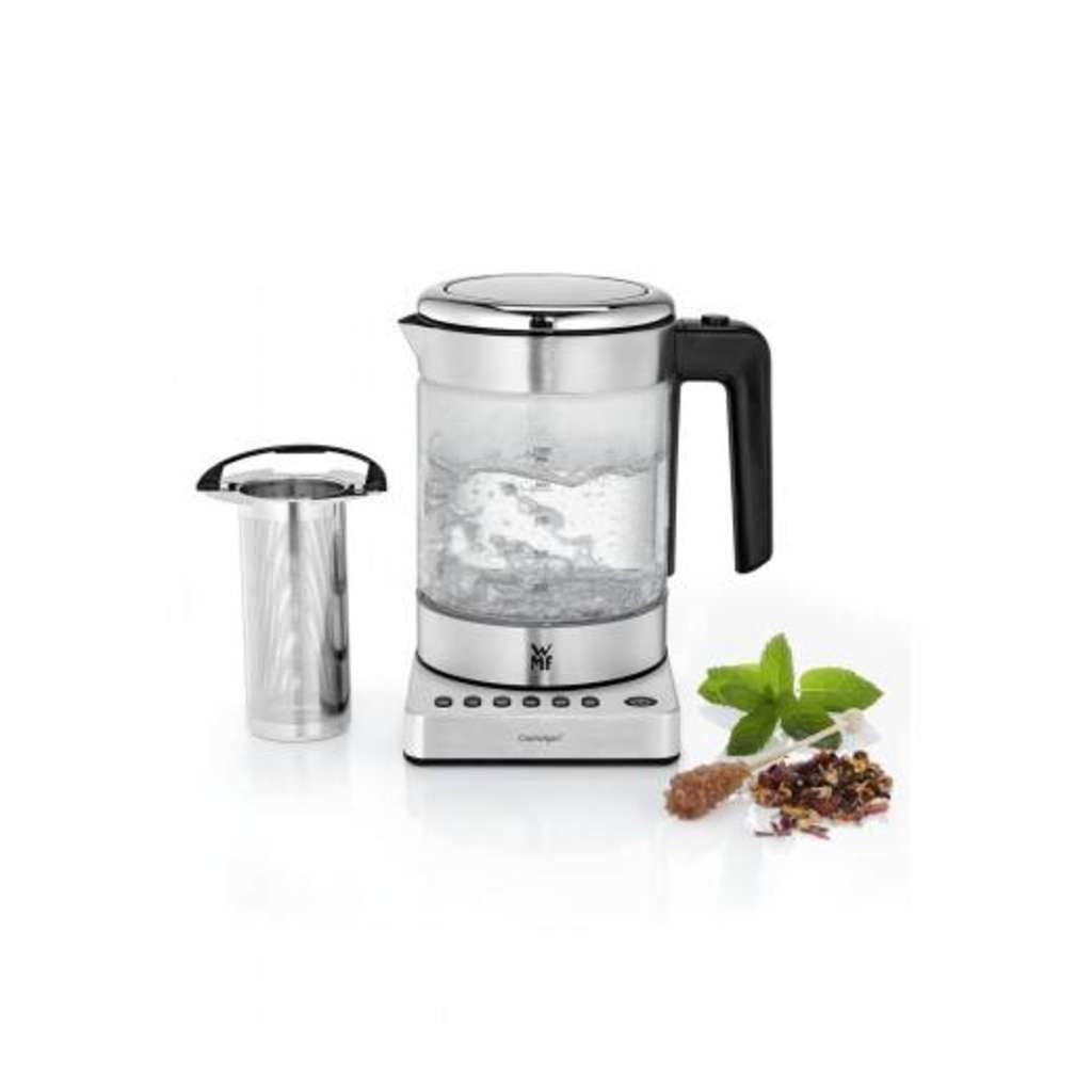 WMF KITCHENminis 04.1318.0012 - 1 l - 1960 W - Edelstahl - Glas - Regelbare Temperatur - Wasserstand
