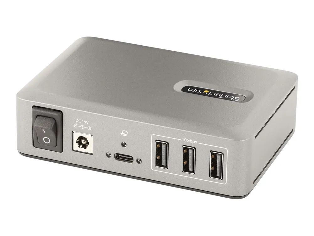 StarTech.com 10-Port USB-C Hub, USB C Verteiler/Splitter mit Netzteil