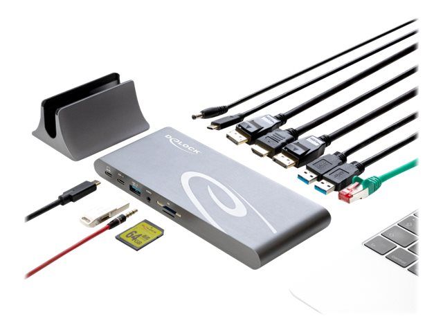 Delock USB Type-C DP 1.4 Docking Station Triple 4K Display