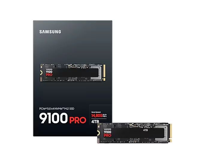 Samsung 9100 PRO MZ-VAP4T0 - SSD - verschlüsselt - 4 TB - intern - M.2 2280 - PCI Express 5.0 x4 (NVMe)
