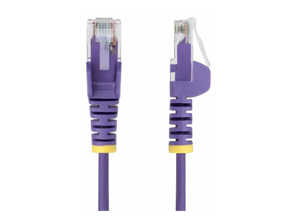 StarTech.com 15m Purple Slim CAT6 Ethernet Cable, Snagless, 28AWG, LSZH - Patch-Kabel - RJ-45 (M)