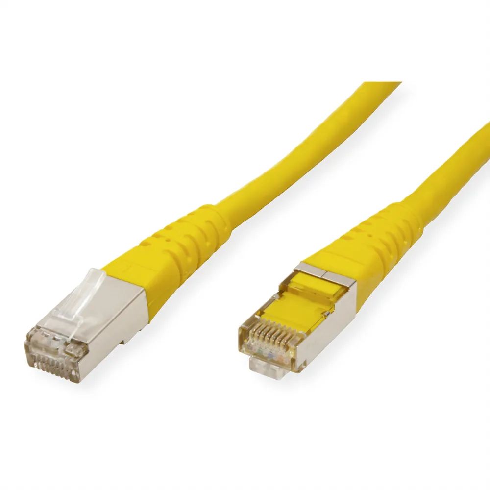 ROLINE Patchkabel Cat.6 (Class E) S/FTP (PiMF), gelb, 15 m