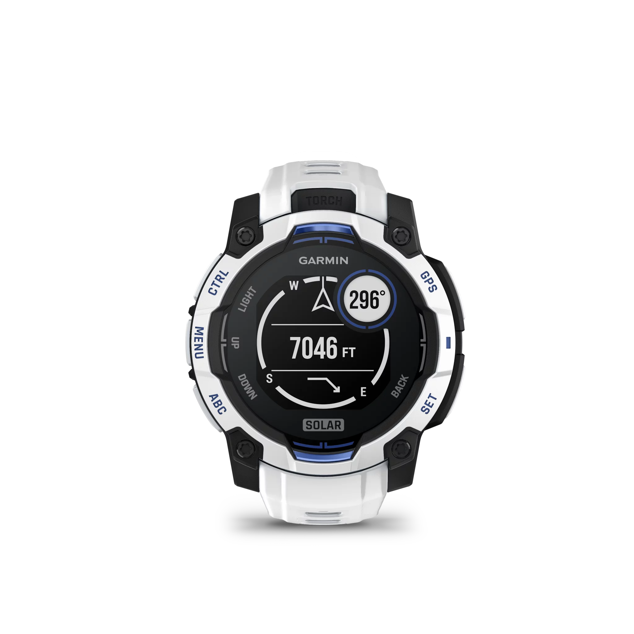 Garmin Instinct 3,45mm,Solar,Whitestone mit Whitestone Band,WW