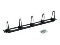 TRITON RAB-VP-X16-A1 - Kabelmanagement - Schwarz, RAL 9005 - 1U - 48.3 cm (19")