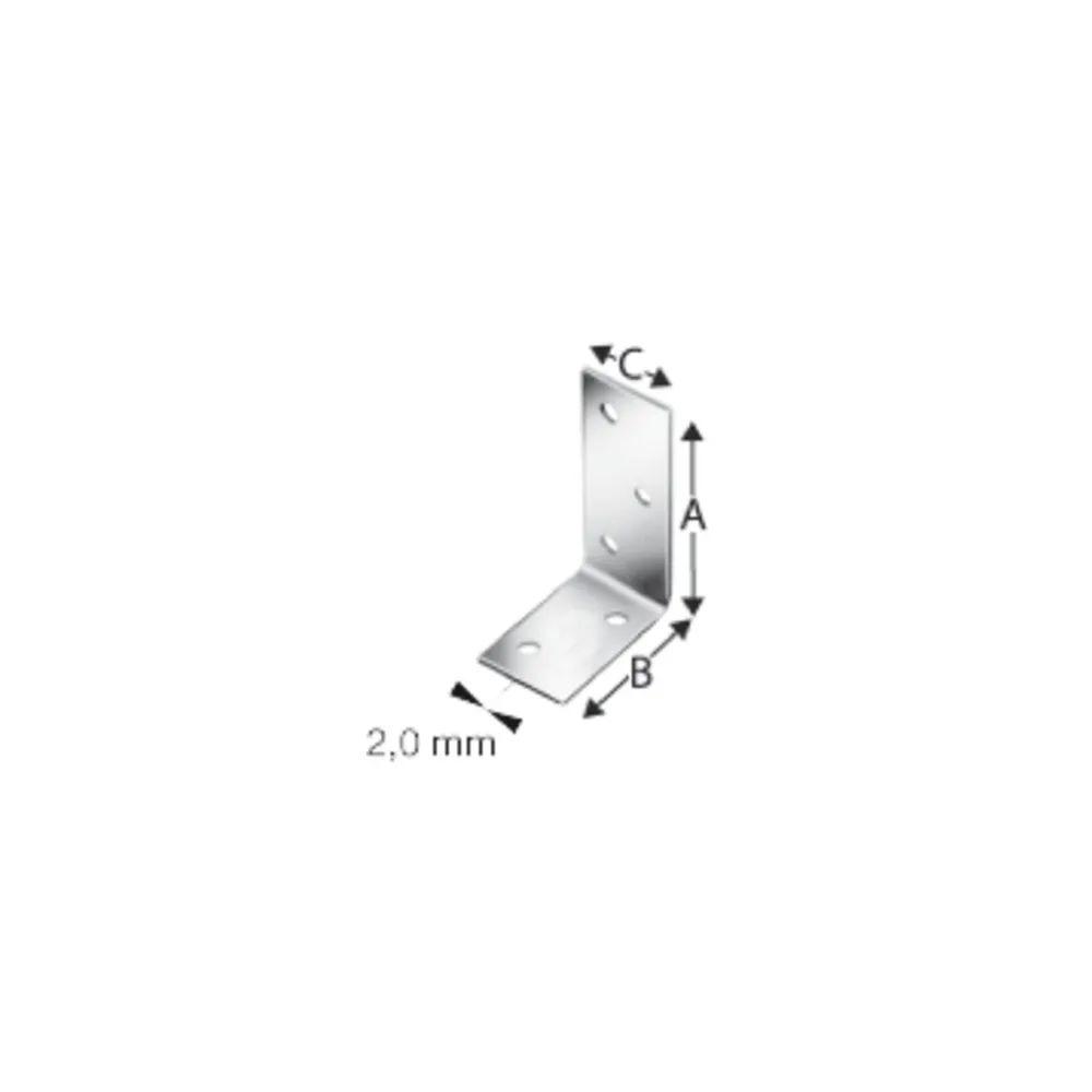 SIMPSON Winkelverbinder ANPS 40x 60x2.0x 25mm feuerverzinkt ( ANPS204625 )