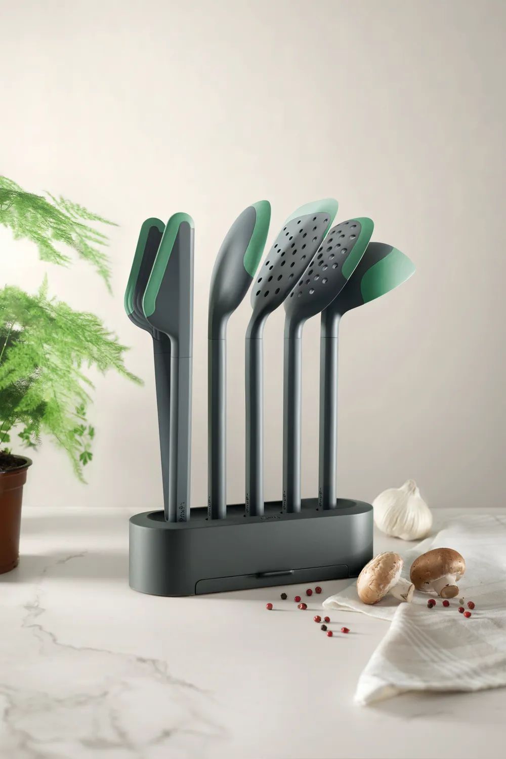 Lékué Kratzfeste Küchenutensilien, 5-teilig - Green