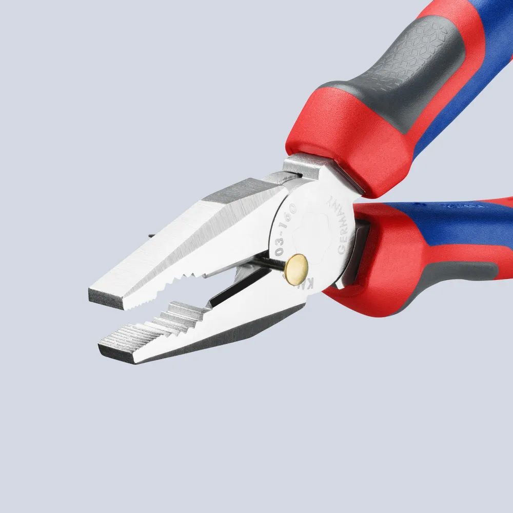 KNIPEX Kombizange mit Comfort-Griffen verchromt 160 mm