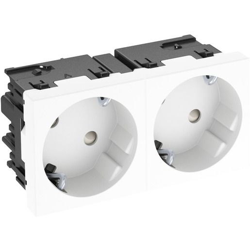 OBO STECKD.33°, 2-FACH 250V,10/16A / OBO STD-D3SC RW2 6120483