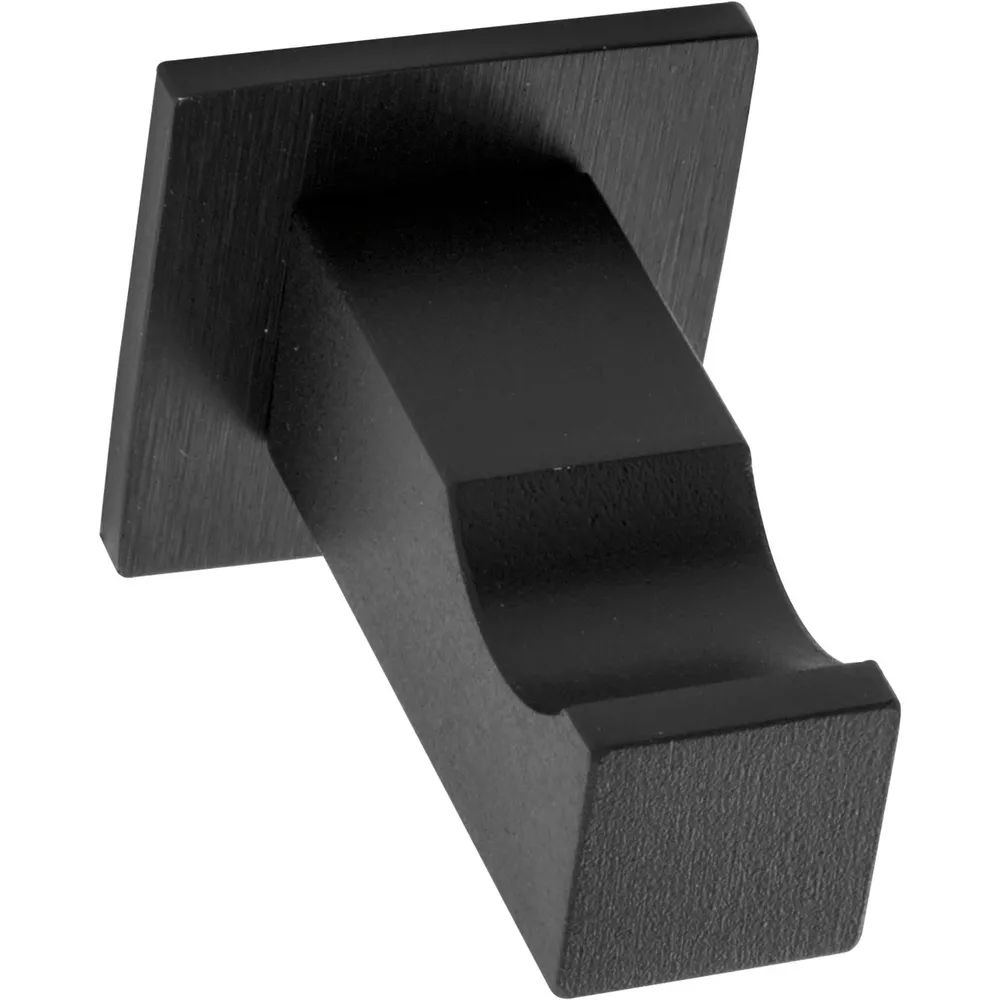 Simausrom Mantelhaken Naxos Höhe 30, Breite 30 mm, Aluminium schwarz lackiert