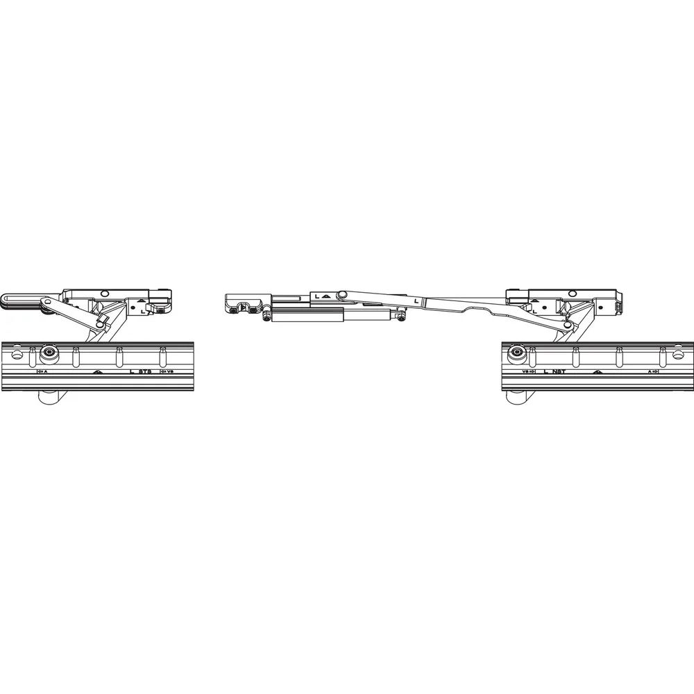 ROTO Patio Alversa Grundkarton Laufwagen Parallelschiebe 160 kg links